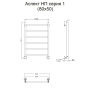 Полотенцесушитель Аспект НП 1 80*50 (ЛЦ6)