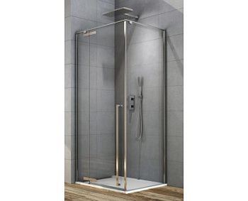 Душевой уголок Aquanet Ideal AE-AXC10MZ-S-С 1000x1000, прозрачное стекло