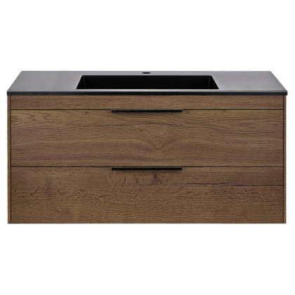 База под раковину Chiara 2D 1000 подвесная, 2 выкатных ящика soft-close, T.Oak