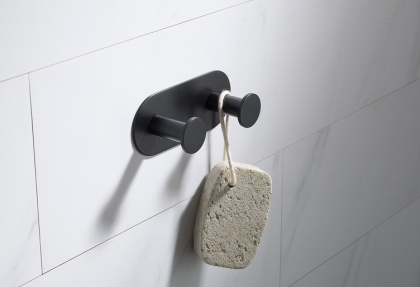 Вешалка Timo Saona Black 13014/03 два крючка