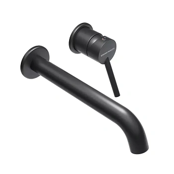 Смеситель для раковины XPRO настенный с внутренней частью, матовый черный