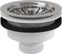 Донный клапан сифона для мойки 6/4" с нержавеющей peшeткой DN115
