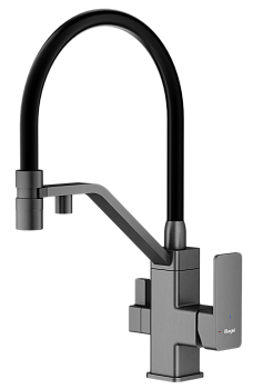 Смеситель Raglo для кухни со съемным гибким изливом, с магнитным фиксатором излива, с подключением фильтра питьевой воды R85.62.09 Смеситель Raglo для кухни со съемным гибким изливом, с магнитным фиксатором излива, с подключением фильтра питьевой воды R85.62.09