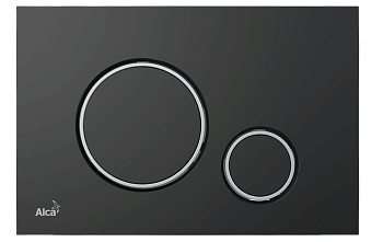 Кнопка управления для скрытых систем инсталляции, черный-мат/ хром-глянец Кнопка управления для скрытых систем инсталляции, черный-мат/ хром-глянец