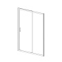 Душевая дверь Alpha VDS-3AL120CL, 1200, хром, стекло прозрачное