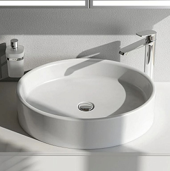 M8FWCC20550WG Func Раковина накладная, овал , 55 см, цвет Белый глянец