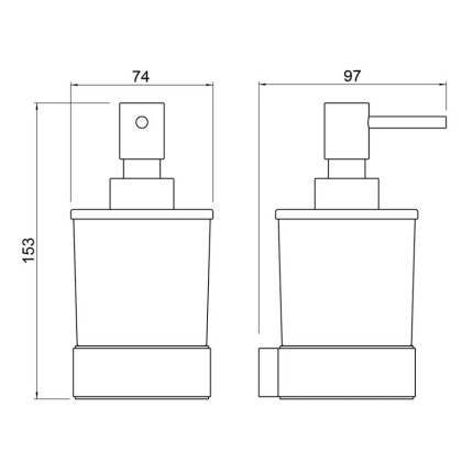 Дозатор Timo Selene 14039/03 черный