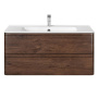 База под раковину Vico 1000 подвесная, 2 выкатных ящика soft close, R.Wood