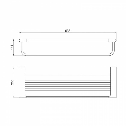 Полка для полотенец Timo Luiro 18458/03 черный