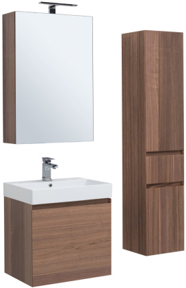 Зеркало-шкаф Aquanet Нью-Йорк 60 орех