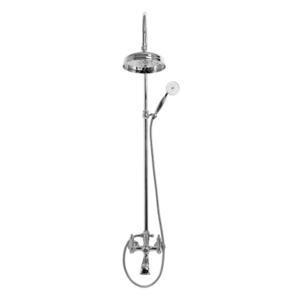 FIRST-CVD-03/24-M Душевая колонна со смесителем для ванны,верхнего и ручного душа,золото, ручки золото FIRST-CVD-03/24-M Душевая колонна со смесителем для ванны,верхнего и ручного душа,золото, ручки золото