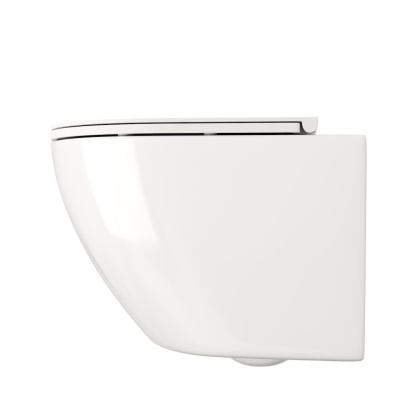 Унитаз подвесной безободковый Creto Cer C5 1005-005Cer-С5W с крышкой-сиденьем микролифт, белый