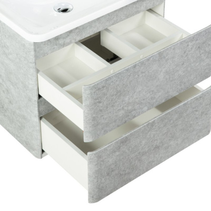 Тумба с раковиной подвесная BelBagno ALBANO 60 Rovere Vintage Bianco, раковина белая