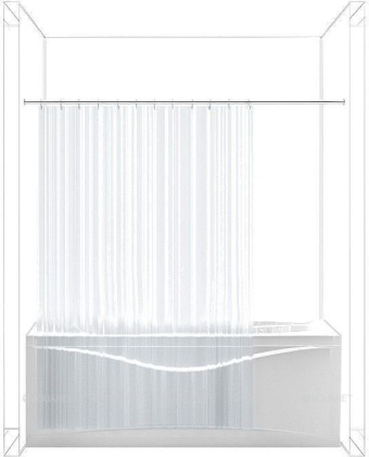 Карниз для ванны Aquanet прямой 180