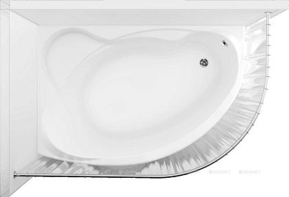 Карниз для ванны Aquanet Mayorca полукруглый 150х100