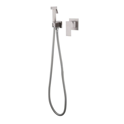 Смеситель ABBER Daheim AF8225SP с гигиеническим душем, сатин