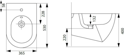 Биде подвесное Allen Brau Reality 4.32008.20 белый глянец Биде подвесное Allen Brau Reality 4.32008.20 белый глянец