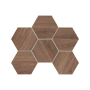 Мозаика SI02 Hexagon 25x28,5x10 непол.