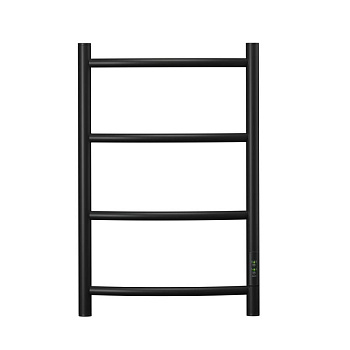 Полотенцесушитель электрический Point Афина PN04846B П4 400x600 диммер справа, черный Полотенцесушитель электрический Point Афина PN04846B П4 400x600 диммер справа, черный