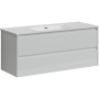 Тумба подвесная SANCOS Libra 1190х450х500, c двумя ящиками оснащенными доводчиками, белый глянец , арт. LB120-1W