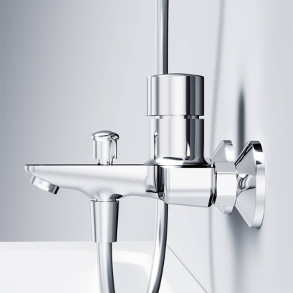 F85A10500 X-Joy, TouchReel Смеситель д/ванны/душа, Хром, шт.