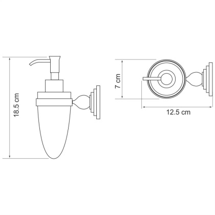 Ammer K-7099 Дозатор для жидкого мыла Ammer K-7099 Дозатор для жидкого мыла