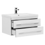 Тумба с раковиной Aquanet Верона 75 белый (подвесная 2 ящика)