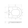 TRE Чаша унитаза подвесного c креплением и сиденьем дюропласт soft close BB8001CHR/SC TRE Чаша унитаза подвесного c креплением и сиденьем дюропласт soft close BB8001CHR/SC