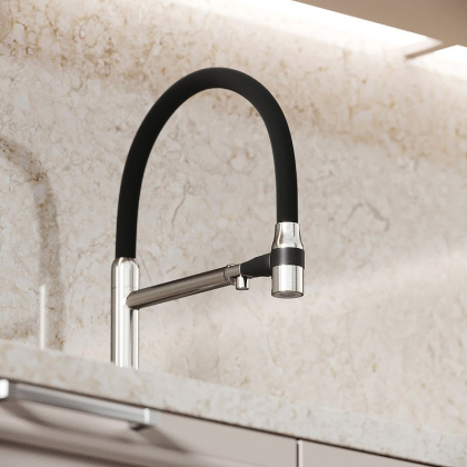 Смеситель для кухни SANCOS Garda с возможностью подключения фильтра для воды, цвет брашированный никель, арт. SC4009BN Смеситель для кухни SANCOS Garda с возможностью подключения фильтра для воды, цвет брашированный никель, арт. SC4009BN