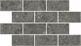 Декор Чеппо ди Гре мозаичный антрацит матовый обрезной 34,6x20x0,9