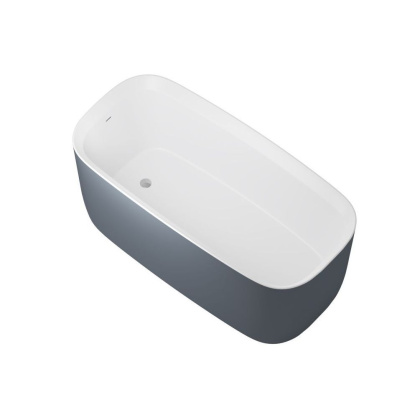 Акриловая ванна Allen Brau Infinity 170x78 2.21003.21/BGM белый матовый/сине-серый, шт