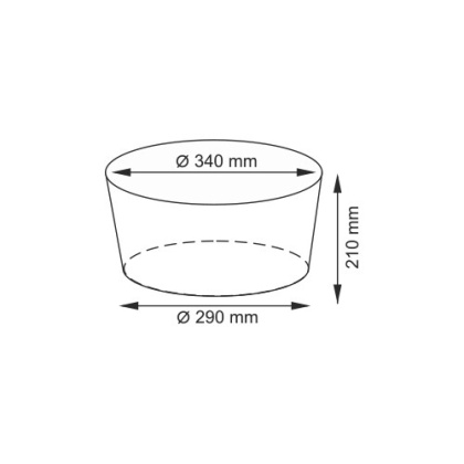 Donau WB-530-L Плетеная корзина с крышкой