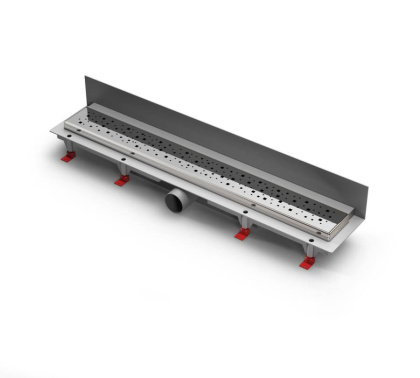 Душевой лоток 85 см Creto Quadro CRE-850 QN-P с решеткой, хром