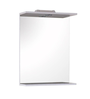 Зеркало Onika Омега 52 белое, с подсветкой