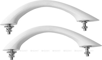 Ручки для акриловой ванны универсальные Aquanet, белые, 2 шт