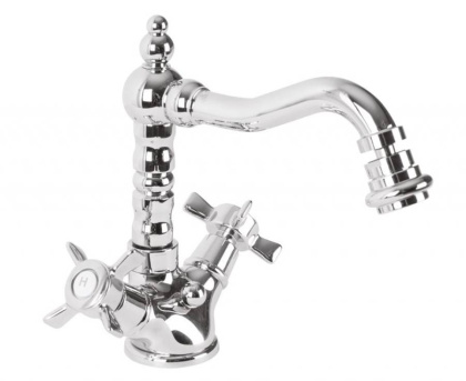 LORD-BS2-03/24 Смеситель на биде c донным клапаном золото, ручки золото