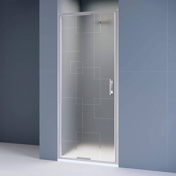 Душевая дверь  80*195 RGW SV-05 Хром/Matt Smart Line/8 мм (Easy)