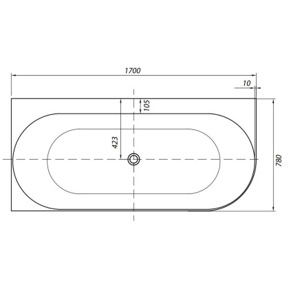 Акриловая ванна Allen Brau Priority 4 А 170x78 2.31004.21A белый матовый