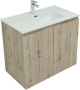 Тумба под раковину Aquanet Алвита New 80 2 дверцы, дуб веллингтон белый Тумба под раковину Aquanet Алвита New 80 2 дверцы, дуб веллингтон белый
