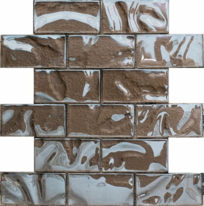 Мозаика S-829 стекло (48*98*8) 248*298 