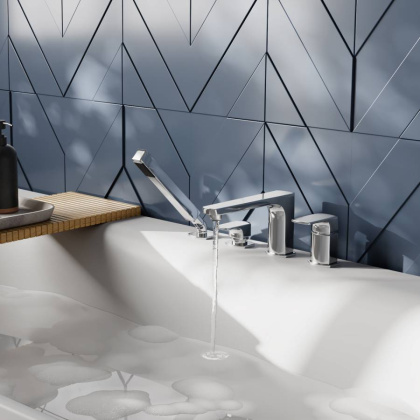 Salm 2755 Смеситель на борт ванны, 4 отверстия Wasserkraft