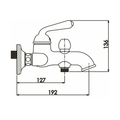 Смеситель для ванны, латунь R0202E Смеситель для ванны, латунь R0202E