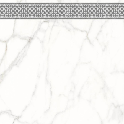 7346-0004-1001 Декор кер. Каррара Нова_LB Бел. 45*45 _декор 2_ 1 \4
