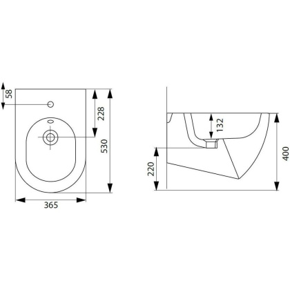 Биде подвесный Allen Brau Reality 4.32008.31 черный матовый Биде подвесный Allen Brau Reality 4.32008.31 черный матовый