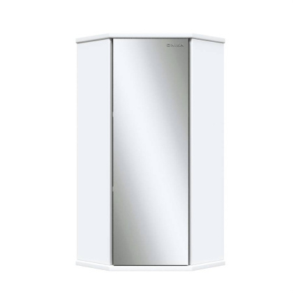 Шкаф-зеркало Onika Модерн 34 белый, универсальный, угловой