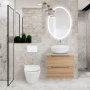 TRE Чаша унитаза подвесного c креплением и сиденьем дюропласт soft close BB8001CHR/SC
