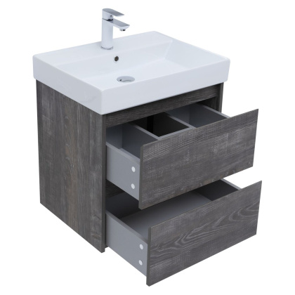 Тумба под раковину Aquanet Nova Lite 60 дуб серый (2 ящика) Тумба под раковину Aquanet Nova Lite 60 дуб серый (2 ящика)