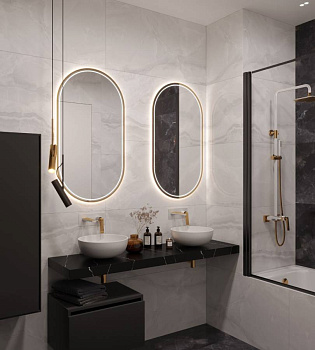 Столешница прямая FLAT NERO MARQUINA 1610*460*70