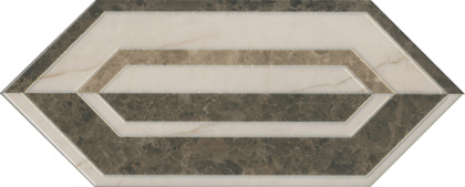 Декор настен. HGD\A473\35003 Бикуш коричневый 34см*14см*6,9мм (1уп/10шт/0,476м2) глянцевый, шт