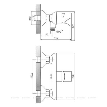 Смеситель для душа Orange Aristo M19-200cr